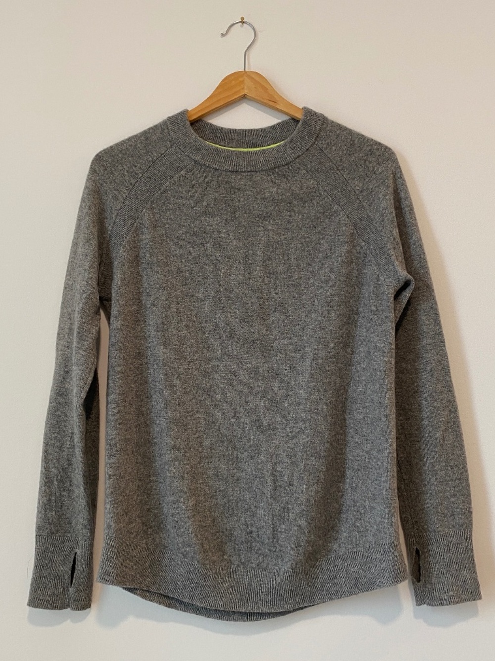 Lululemon Grey Cashmere Blend Sweater - Size 4